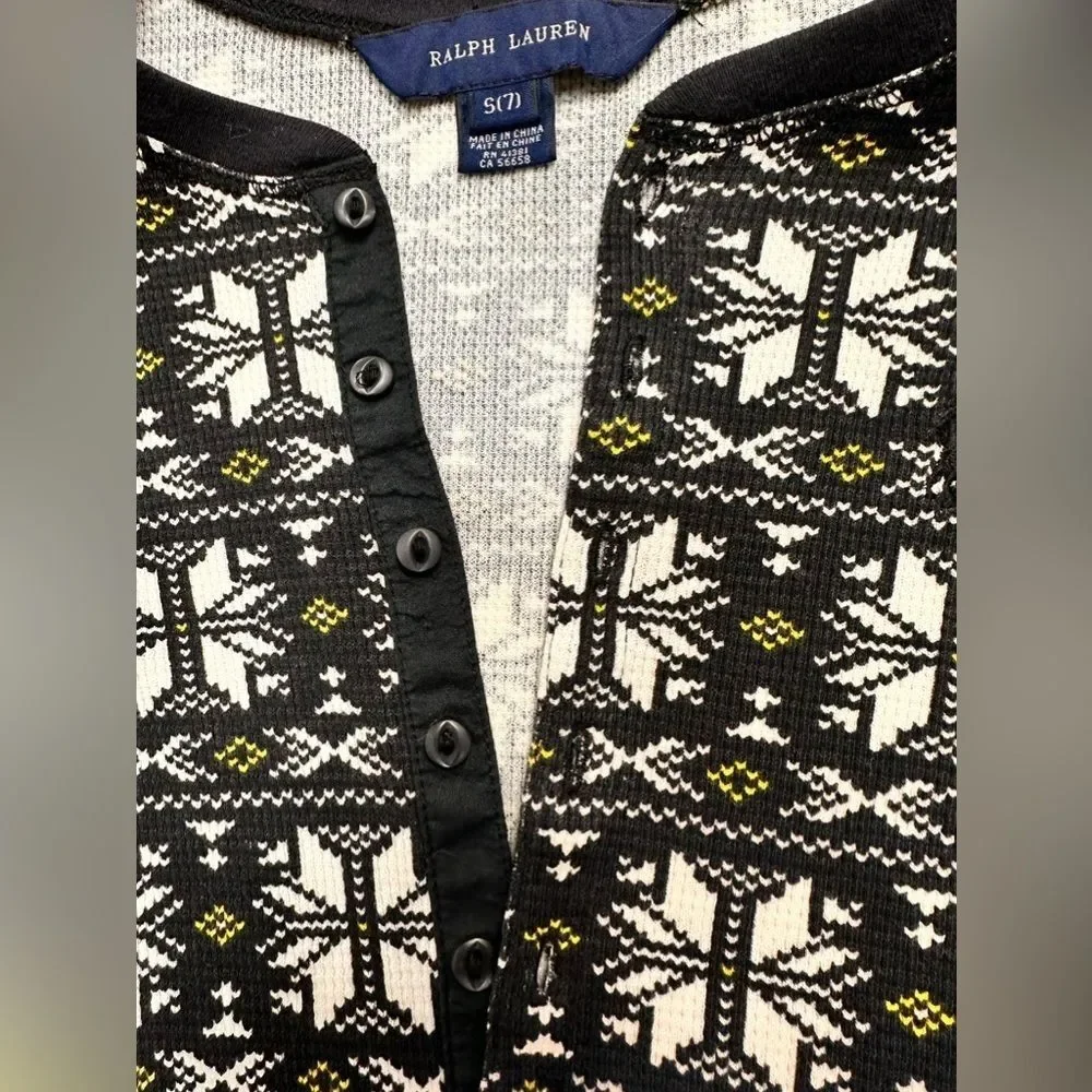 Ralph Lauren‎ Girl's Thermal Waffle Dress, Size S (7)